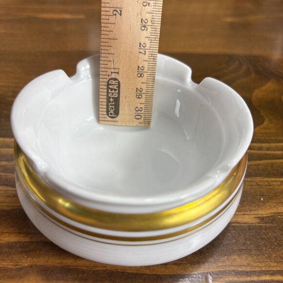Vintage Bavarian Porcelain Candle Holder & Trinket Dish Set by Tirschenreuth - Picture 16 of 16